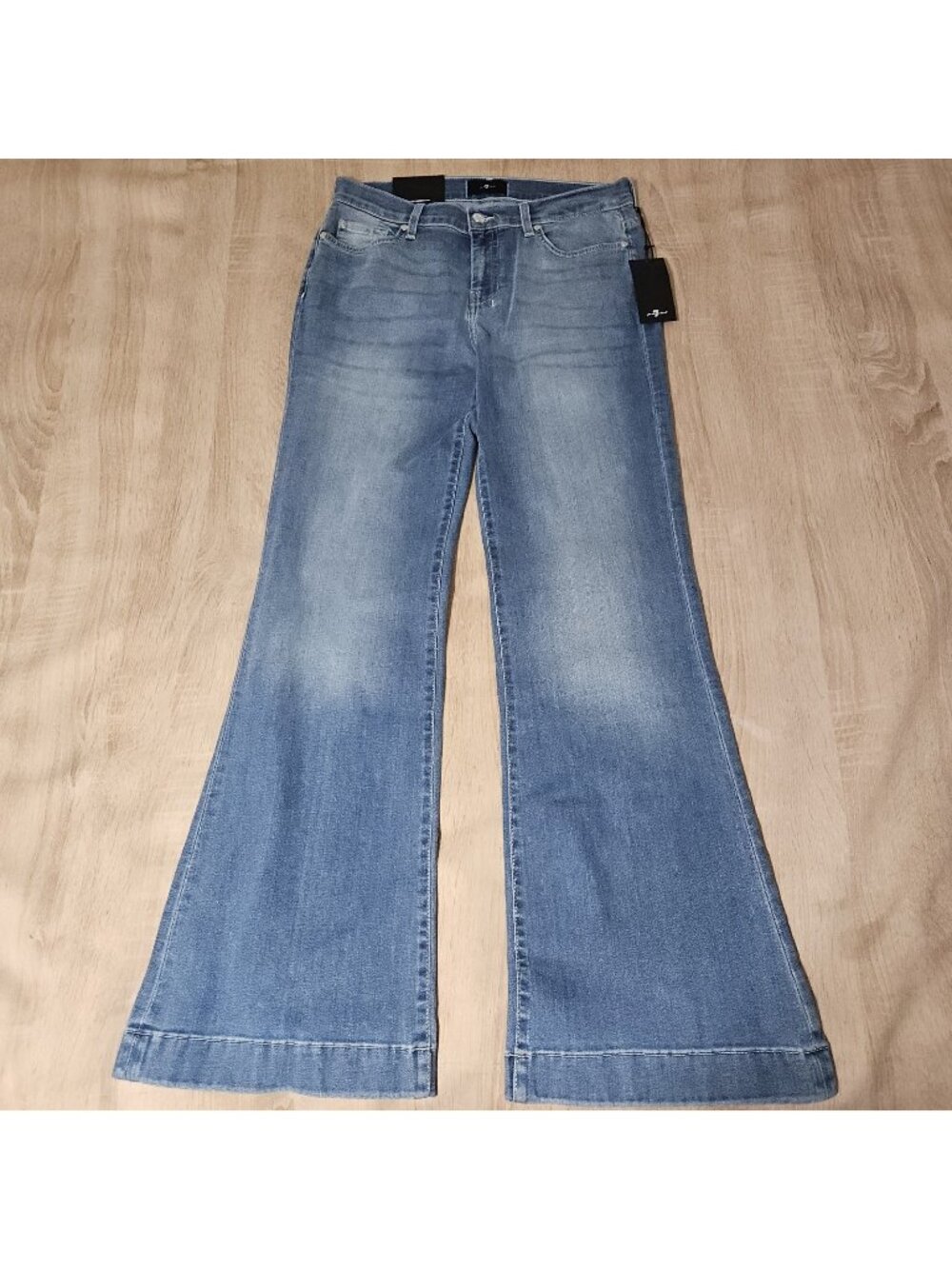 7 For All Mankind Dojo Tailorless Ideal Denim Jeans Size 31 Nwt Msrp $249